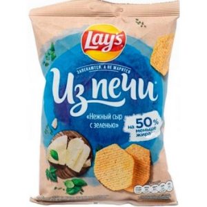 Чипсы Лейс из печи нежн сыр зелень 81г