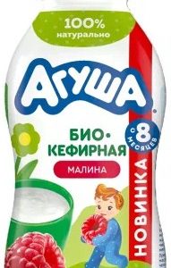 Биокефир Агуша малина 2,9% бут 180г без змж