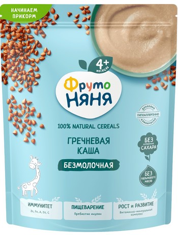 Каша ФрутоНяня б/м гречневая м/у 190г