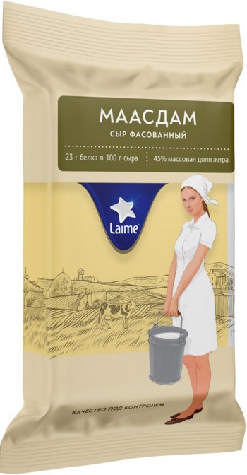 Сыр Лайме Маасдам 45% 180г без змж