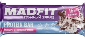 Батончик Мэд Фит б/сахара вкус Пломбир с шоколадным хаосом м/у 50г
