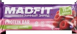 Батончик Мэд Фит б/сахара вкус Мятежная малина м/у 50г