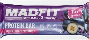 Батончик Мэд Фит б/сахара вкус Заряженная черника м/у 50г
