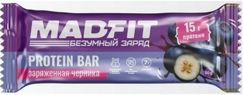 Батончик Мэд Фит б/сахара вкус Заряженная черника м/у 50г
