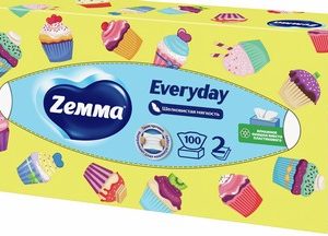 Салфетки бумажные Zemma Everyday 2-хсл 100шт