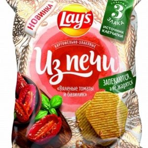 Чипсы Лейс из печи Злак ВялТомат Базил 81г