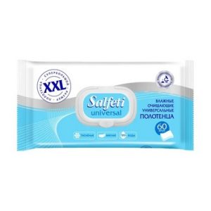 Полотенца влажные Salfeti Universal XXL клапан 60шт