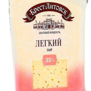 Сыр Брест-Литовск Легкий 35% 200г без змж