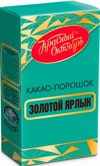 Какао-порошок Золотой Ярлык к/у 100г