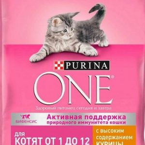 Корм д/котят Purina One от 1 до 12мес м/у 200г