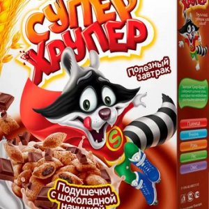 Подушечки Кунцево Супер Хрупер с шоколадной начинкой к/у 250г