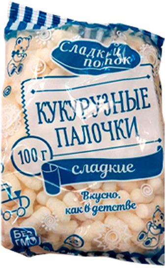 Кукурузные палочки Сладкий поток сладкие 100г