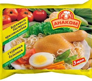 Вермишель Анаком с куриным бульоном м/у 60г