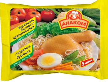 Вермишель Анаком с куриным бульоном м/у 60г