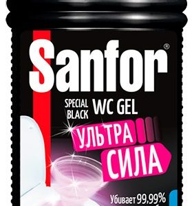 Средство Sanfor WC гель Special Black цветущая сакура 1000г