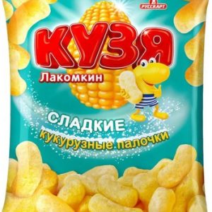 Кукурузные палочки Кузя Лакомкин сладкие 140г