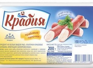 Крабовые палочки Крабия с/м 200г