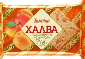 Халва Тимоша подсолнечная с курагой м/у 250г