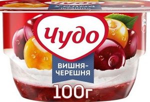 Десерт творожный Чудо вишня-черешня 4% стак 100г без змж