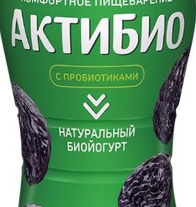 Биойогурт Данон АктиБио чернослив 1,5% бут 870г без змж