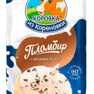 Мороженое Коровка из Кореновки пломбир с шок крошкой 15% 80г без змж