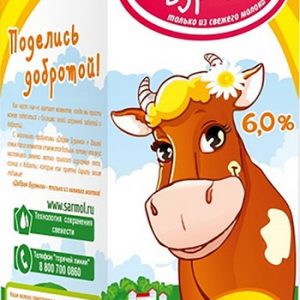 Молоко Добрая Буренка ультрапастеризованное 6% т/п слим 950г без змж
