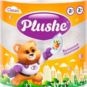 Полотенца бумажные Plushe Classic 2-хсл 2шт