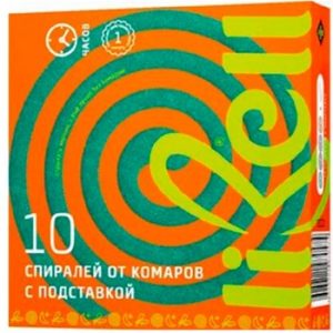 Спирали Libell от комаров с подставкой 10 часов 10шт