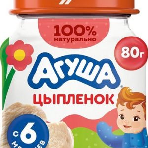 Пюре Агуша цыпленок ст/б 80г