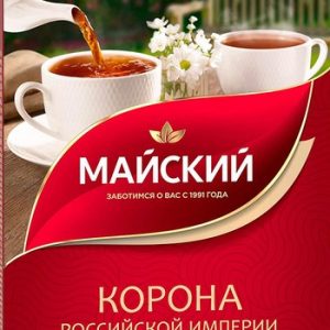 Чай Майский Корона Российской Империи черн крупнолист 100г