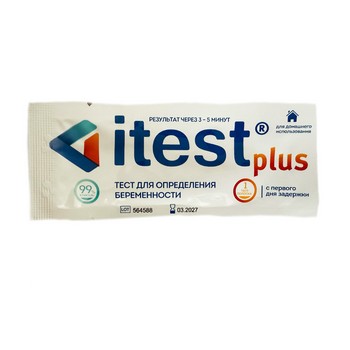 Тест Itest Plus д/определения беременности 1шт