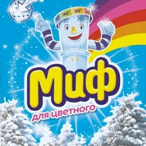 Порошок стиральный Миф Automat Color Свежий цвет 3в1 к/у 400г