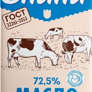 Масло Продукты из Елани Крестьянское сливочное 72,5% 180г без змж
