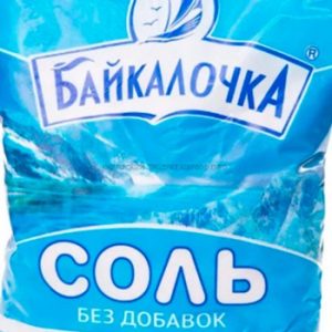 Соль Байкалочка каменная пищевая молотая в/с м/у 1кг