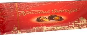 Конфеты Красный Октябрь с целым и дробленым фундуком к/у 200г