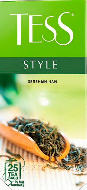 Чай Tess Style зеленый ф/п конверт 25*1,8г