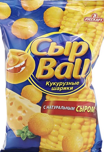 Кукурузные шарики Русскарт СырBall сыр 140г