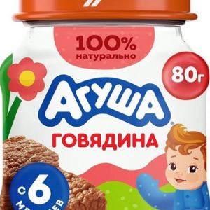 Пюре Агуша говядина ст/б 80г