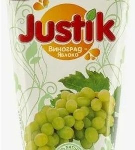 Нектар Джустик виноградно-яблочный осветл т/п 0,2л