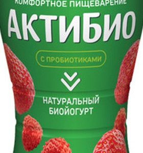 Биойогурт Данон АктиБио клубника-земляника 1,5% бут 870г без змж