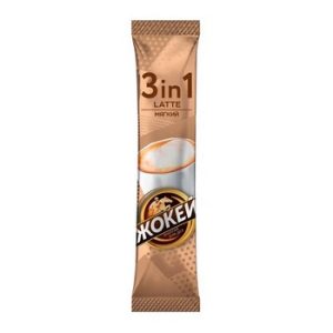 Коф нап Жокей Latte мягкий 3в1 раств стик 12г
