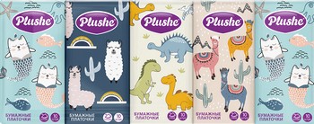 Платочки носовые Plushe Classic 2-хсл 10шт