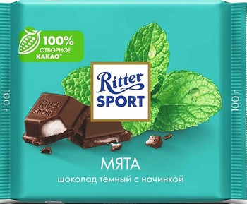 Шоколад Ritter Sport с мятой 100г