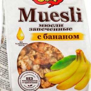 Мюсли Ого! запеченные с бананом м/у 350г