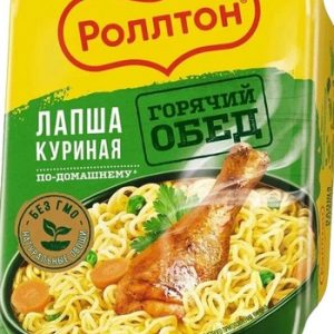 Лапша Роллтон с курицей лоток 90г