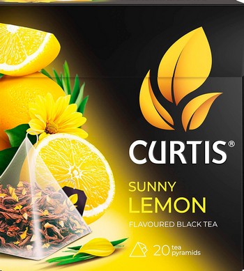 Чай Curtis Sunny Lemon черн пирам 20*1,8г