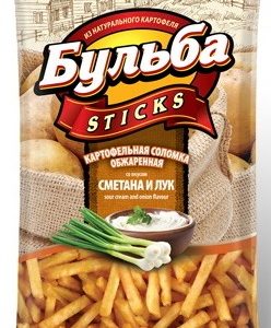 Соломка картофельная Белпродукт Бульба сметана и лук м/у 75г