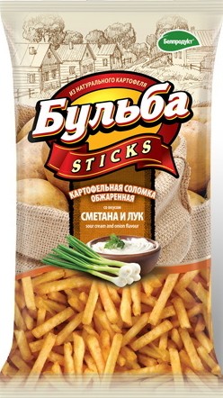 Соломка картофельная Белпродукт Бульба сметана и лук м/у 75г