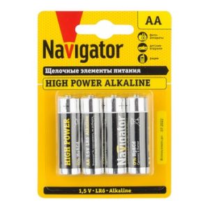 Батарейка Navigator щелочная NBT-NE-LR6-BP4 блист 4шт
