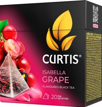 Чай Curtis isabella grape пирамид.20*1,8г